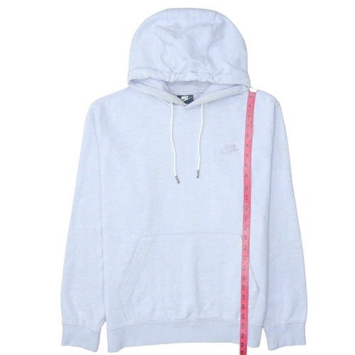 Nike Women’s Light Grey Pullover Hoodie Medium Cotton Blend