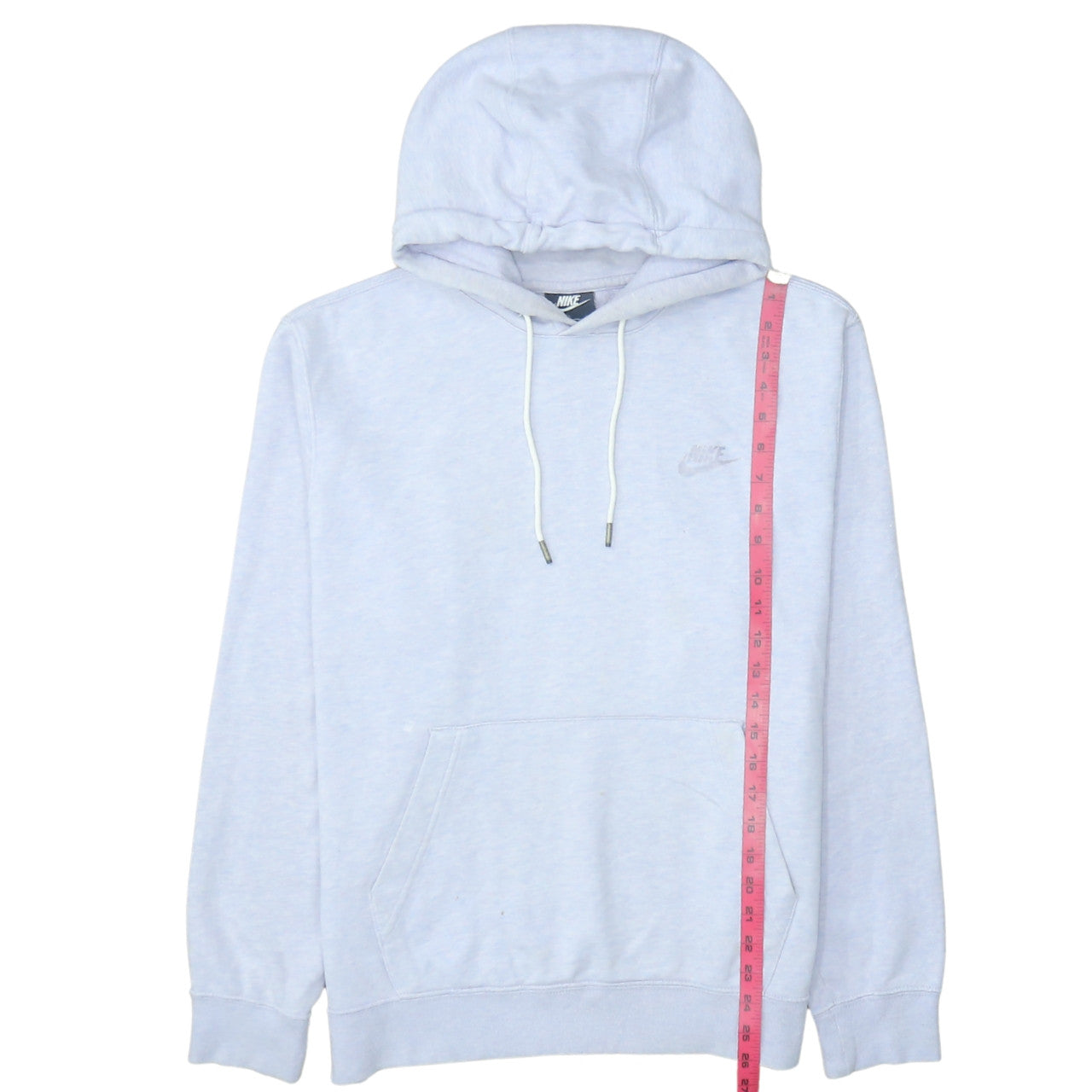 Nike Women’s Light Grey Pullover Hoodie Medium Cotton Blend