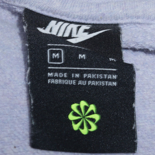 Nike Women’s Light Grey Pullover Hoodie Medium Cotton Blend