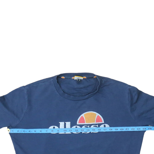 Ellesse Womens Blue Size 16 Pullover Sweatshirt Logo Crew Neck