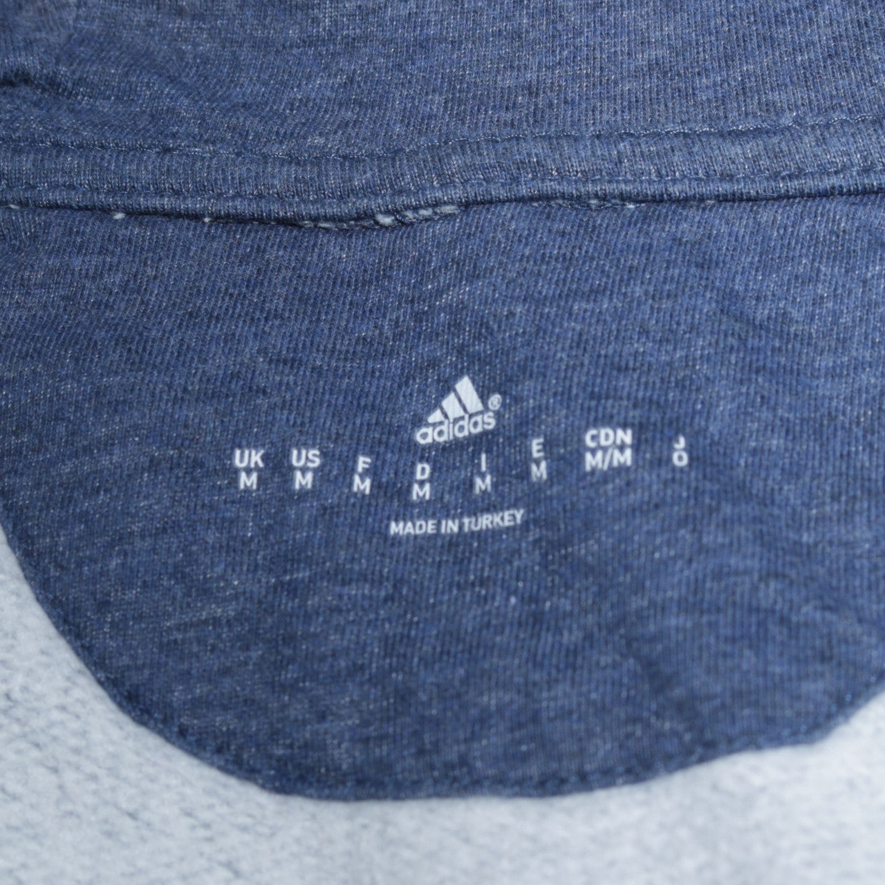 Adidas Men's Blue Full Zip Hoodie Size M Sportswear Jacket
