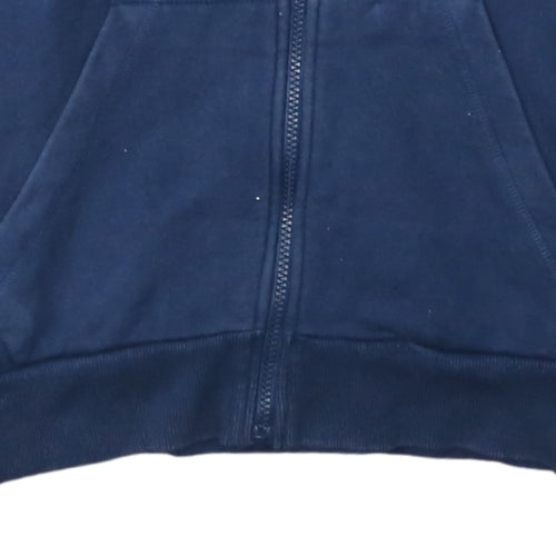 Adidas Men's Blue Full Zip Hoodie Size M Sportswear Jacket