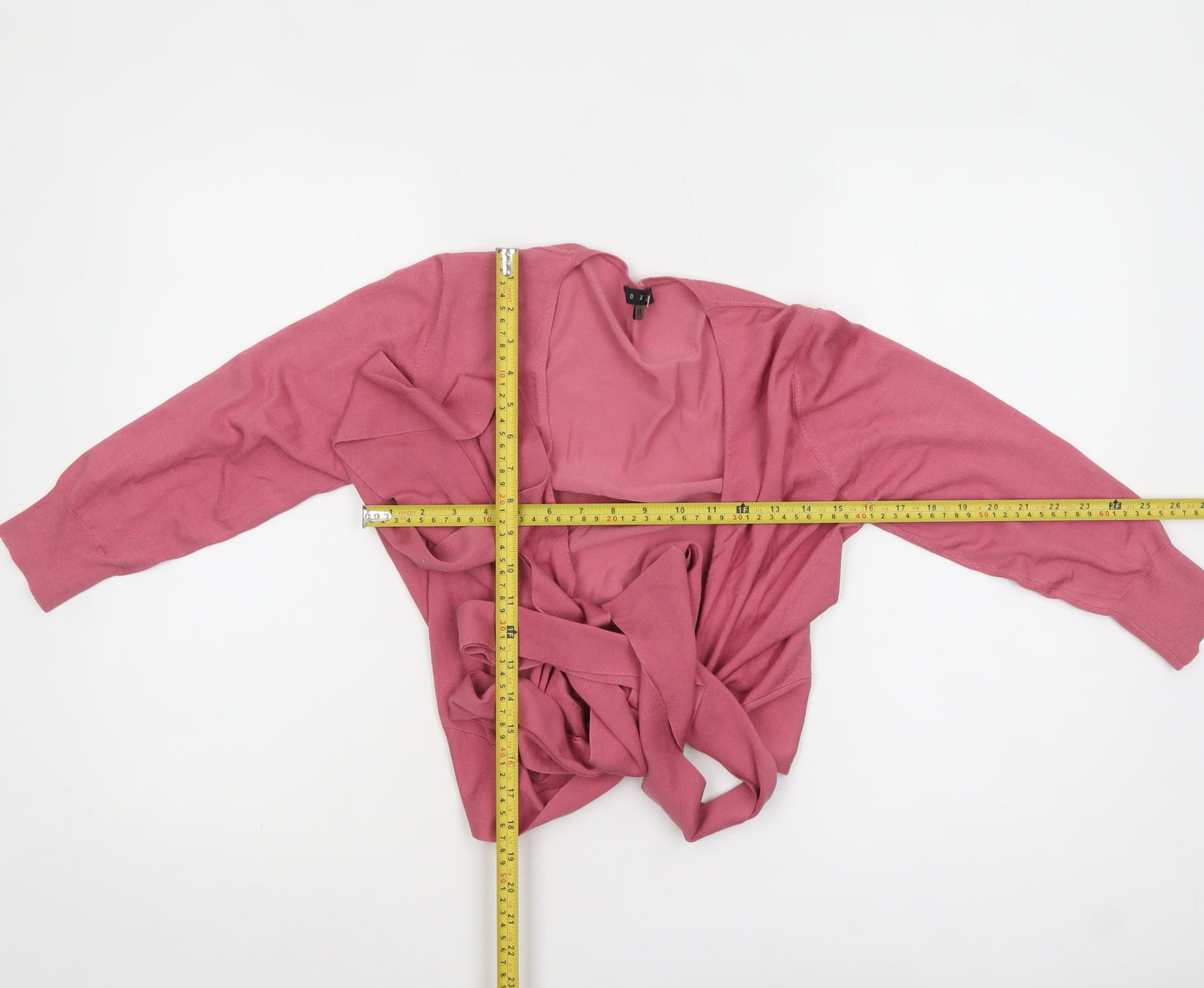 Coast Women’s Pink Silk Blend Wrap Jumper Size 14 Long Sleeve