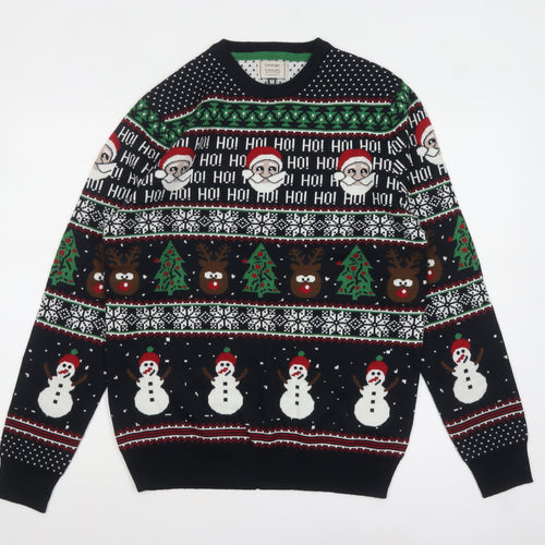George Men's Multicoloured Christmas Pullover Jumper M