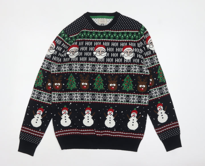 George Men's Multicoloured Christmas Pullover Jumper M
