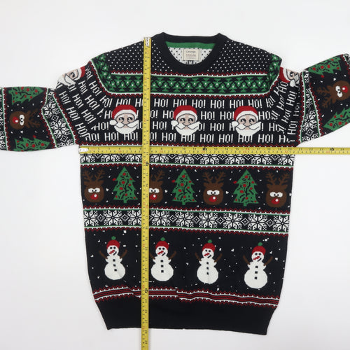 George Men's Multicoloured Christmas Pullover Jumper M