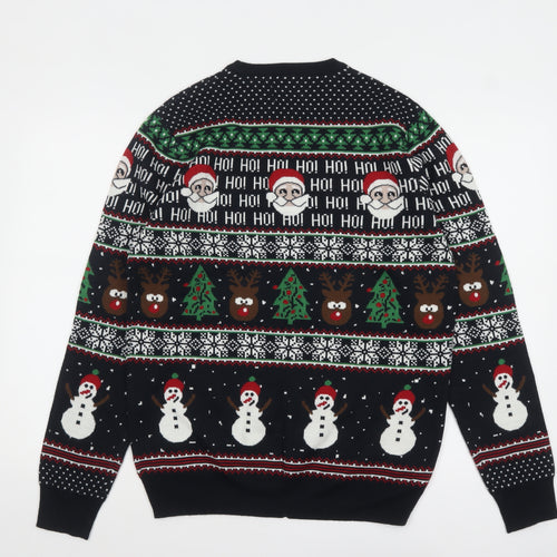 George Men's Multicoloured Christmas Pullover Jumper M