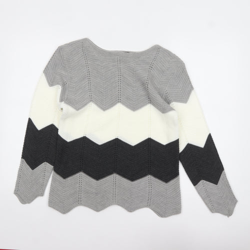 ENVY Women’s Multicoloured Knit Pullover Jumper M