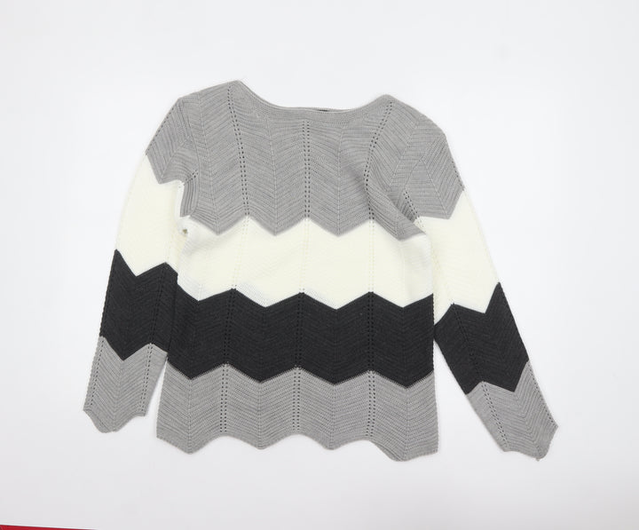ENVY Women’s Multicoloured Knit Pullover Jumper M