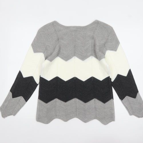 ENVY Women’s Multicoloured Knit Pullover Jumper M