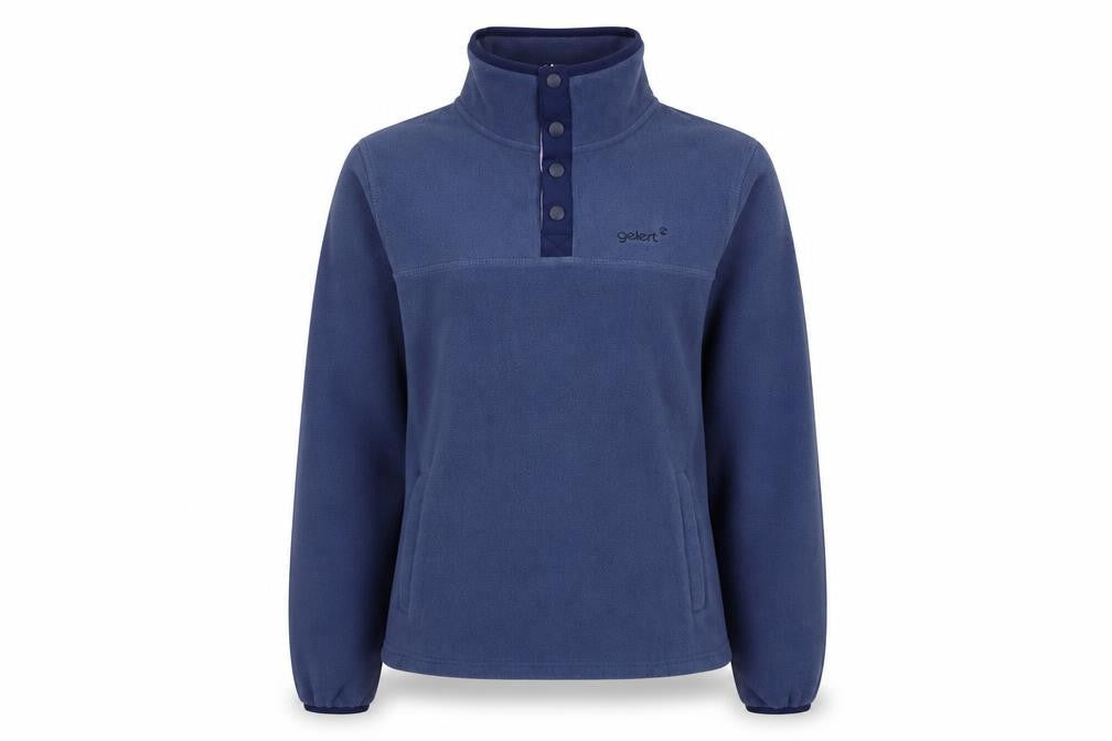 Gelert Women's Blue Fleece Henley Sweatshirt UK 10