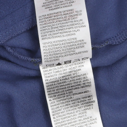 Gelert Women's Blue Fleece Henley Sweatshirt UK 10