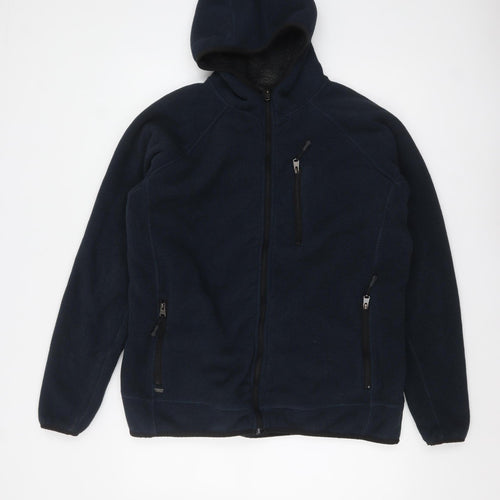 Kensington Eastside Men's Blue Full Zip Fleece Hoodie XL