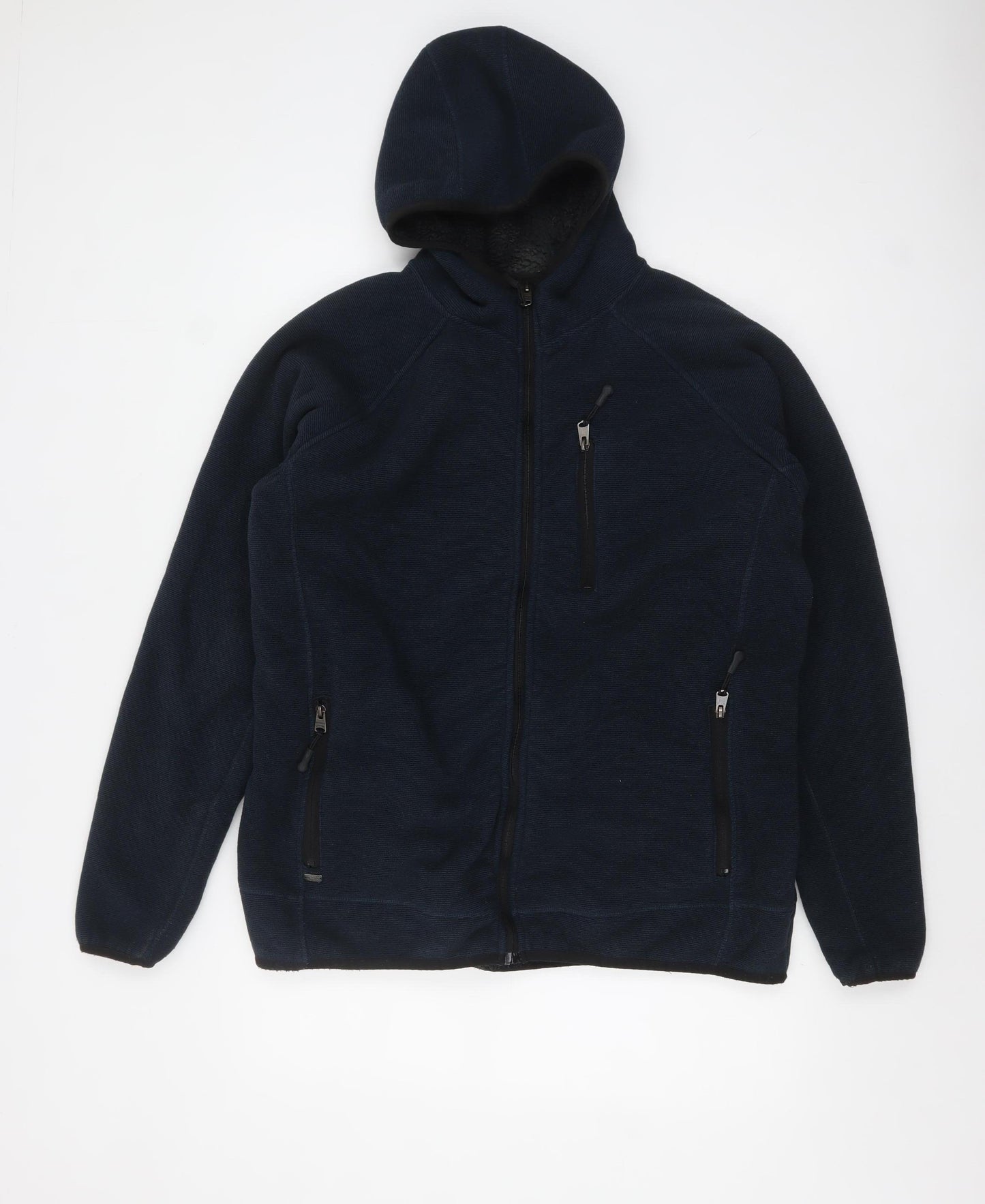 Kensington Eastside Men's Blue Full Zip Fleece Hoodie XL