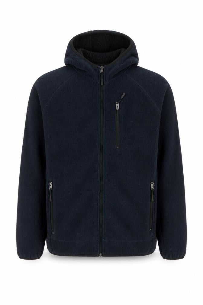 Kensington Eastside Men's Blue Full Zip Fleece Hoodie XL