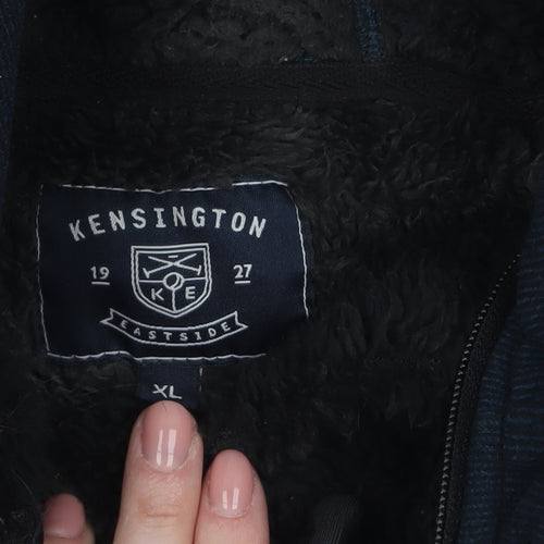 Kensington Eastside Men's Blue Full Zip Fleece Hoodie XL
