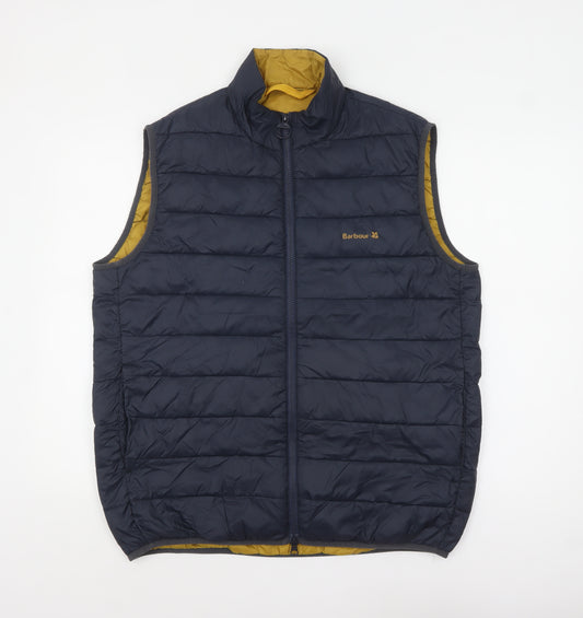 Barbour Men’s Blue L Lightweight Padded Bodywarmer Waistcoat