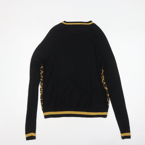 Next Women's Multicoloured Leopard Print Crew Neck Jumper Size 12