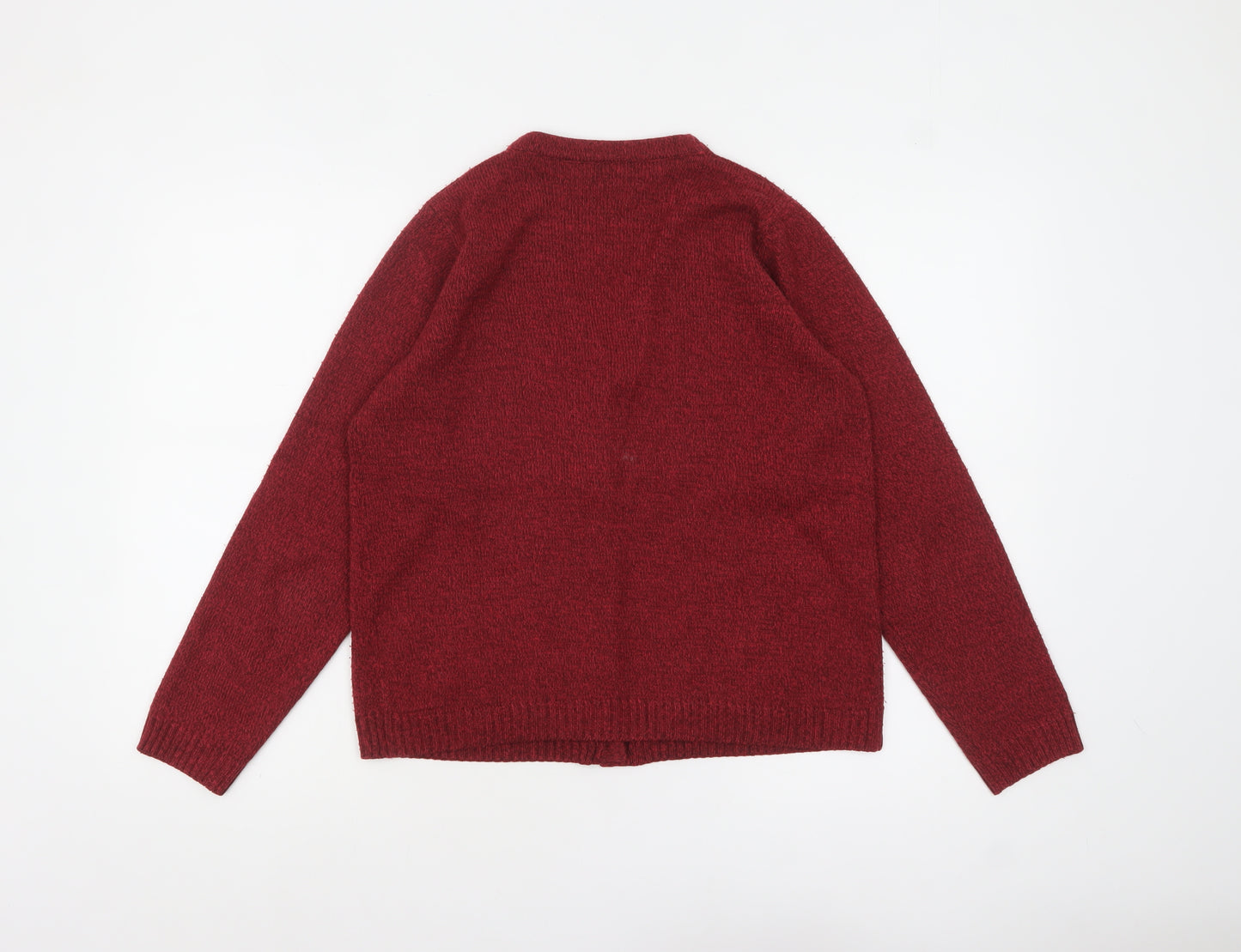 Honor Millburn Women's Red Acrylic Button Cardigan Size S 10-12