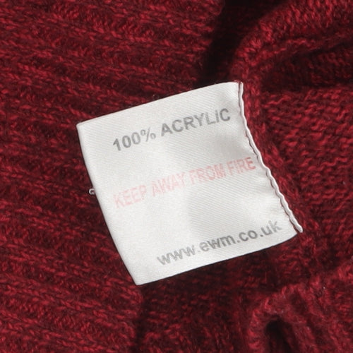 Honor Millburn Women's Red Acrylic Button Cardigan Size S 10-12