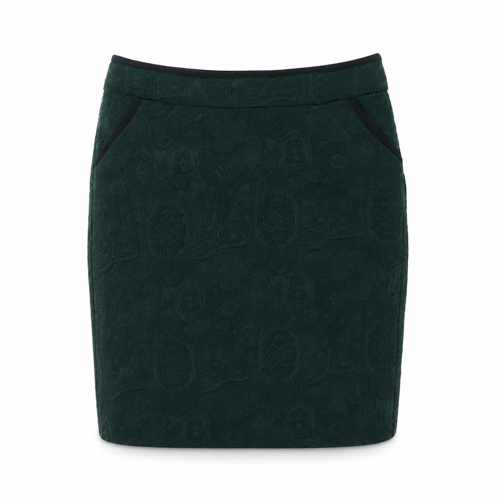 White Stuff Women’s Green Size 8 Jacquard Pencil Skirt