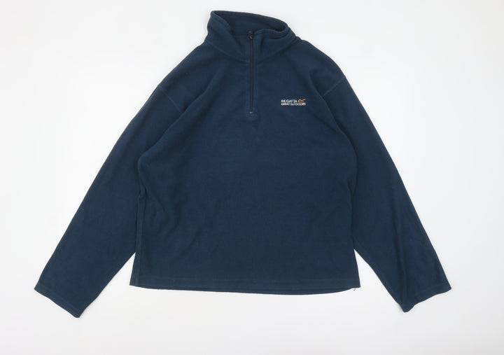 Regatta Men's Blue Fleece 1/2 Zip Pullover Sweatshirt M