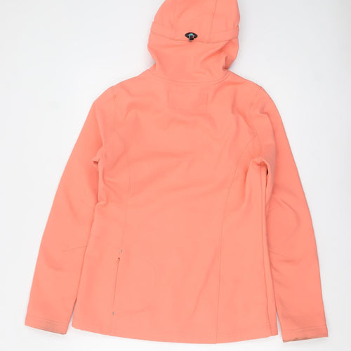 O'Neill Women's Orange Softshell Hooded Jacket Size 12 Regular Fit