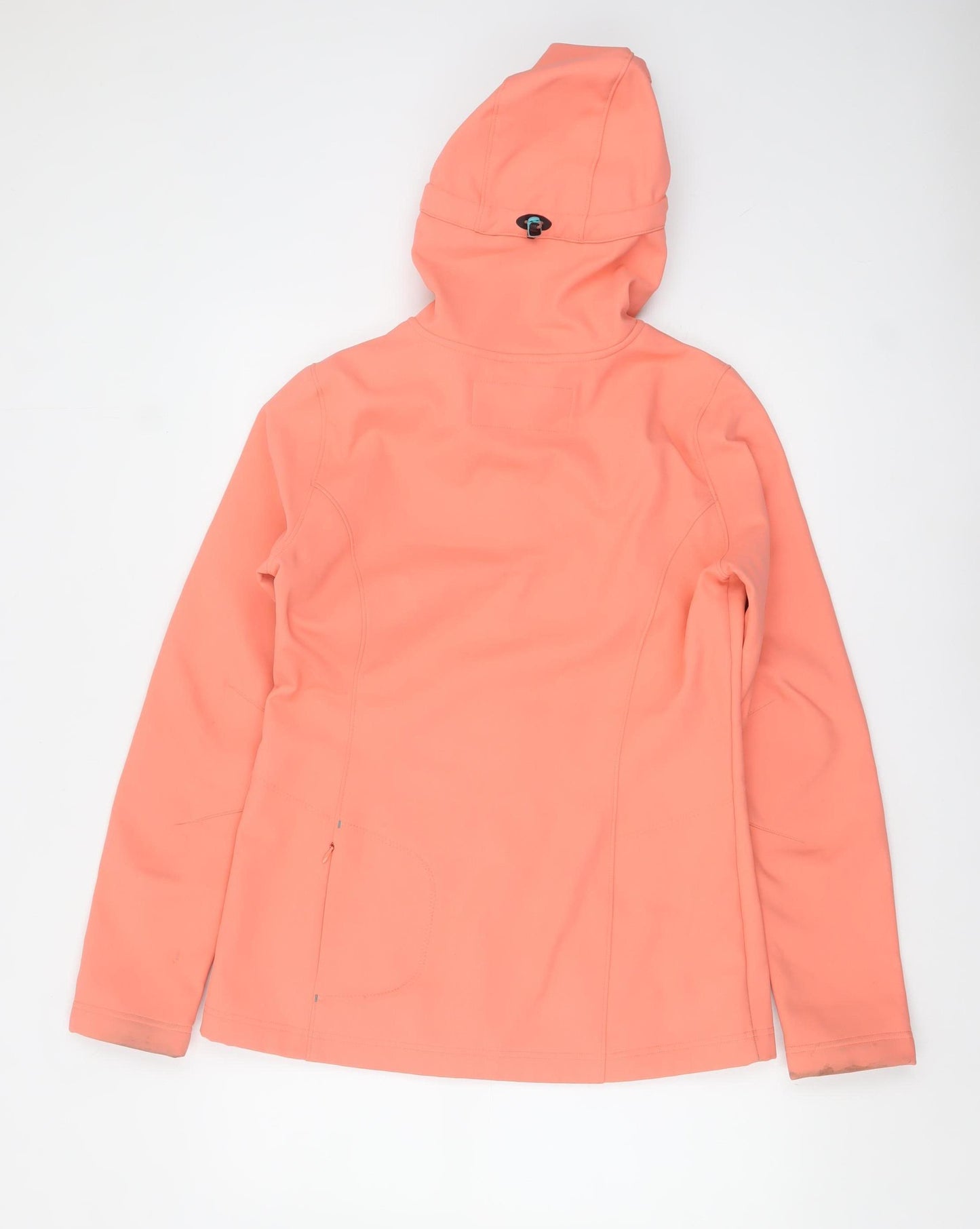 O'Neill Women's Orange Softshell Hooded Jacket Size 12 Regular Fit