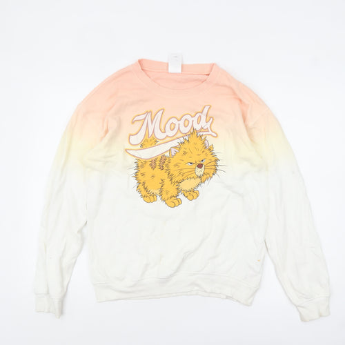 Disney Womens Multicoloured XS Pullover Jumper with Cat Print