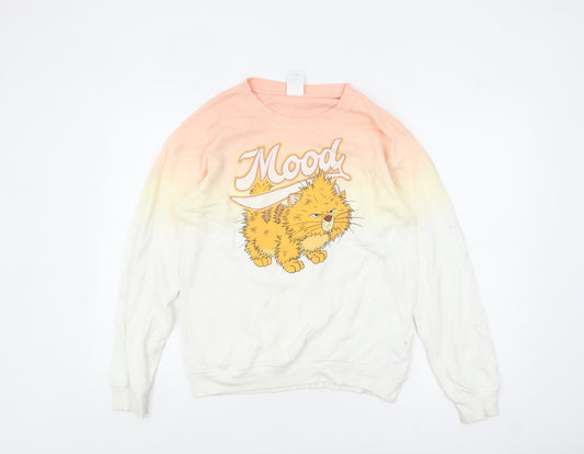 Disney Womens Multicoloured XS Pullover Jumper with Cat Print