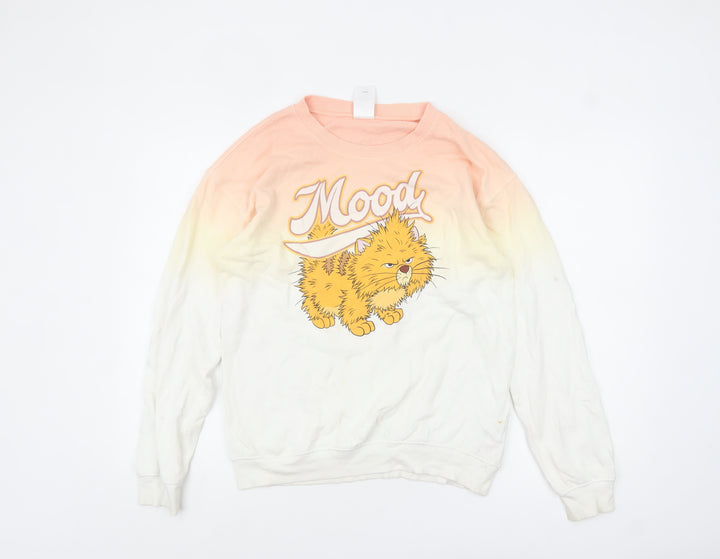Disney Womens Multicoloured XS Pullover Jumper with Cat Print