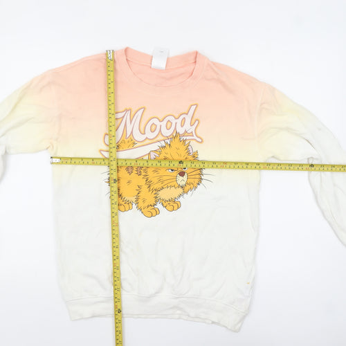 Disney Womens Multicoloured XS Pullover Jumper with Cat Print