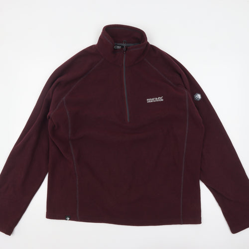 Regatta Men's Brown Fleece 1/2 Zip Pullover XL Outdoor Sweatshirt
