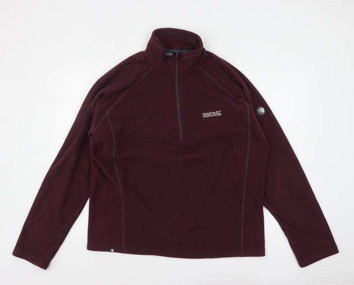 Regatta Men's Brown Fleece 1/2 Zip Pullover XL Outdoor Sweatshirt