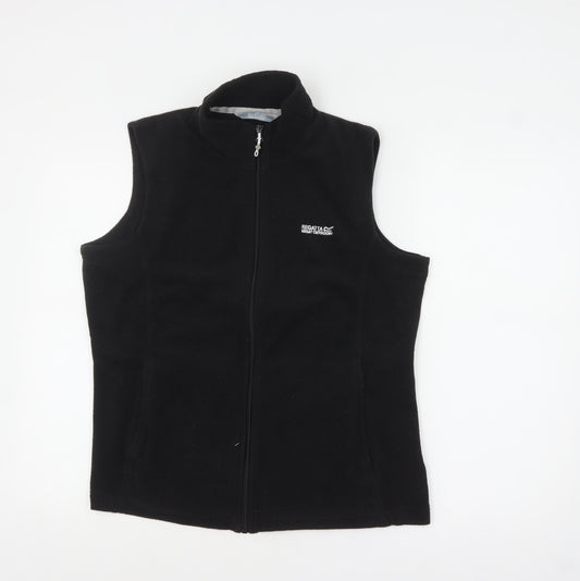 Regatta Women Black Fleece Bodywarmer Waistcoat Size 14