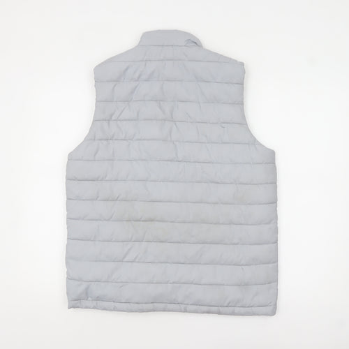 New Balance Womens Grey L Padded Lightweight Puffer Waistcoat