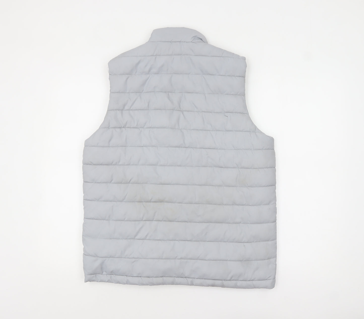 New Balance Womens Grey L Padded Lightweight Puffer Waistcoat