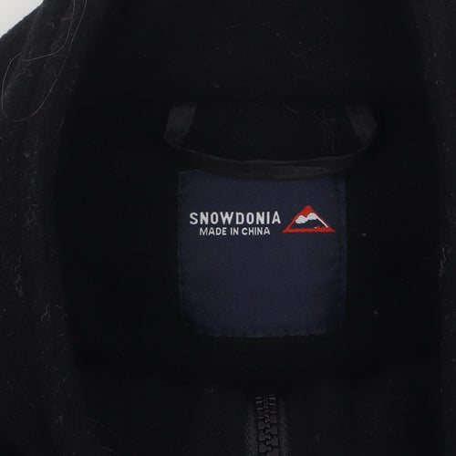 Snowdonia Men's Black Fleece Full Zip Jacket Size M 40in