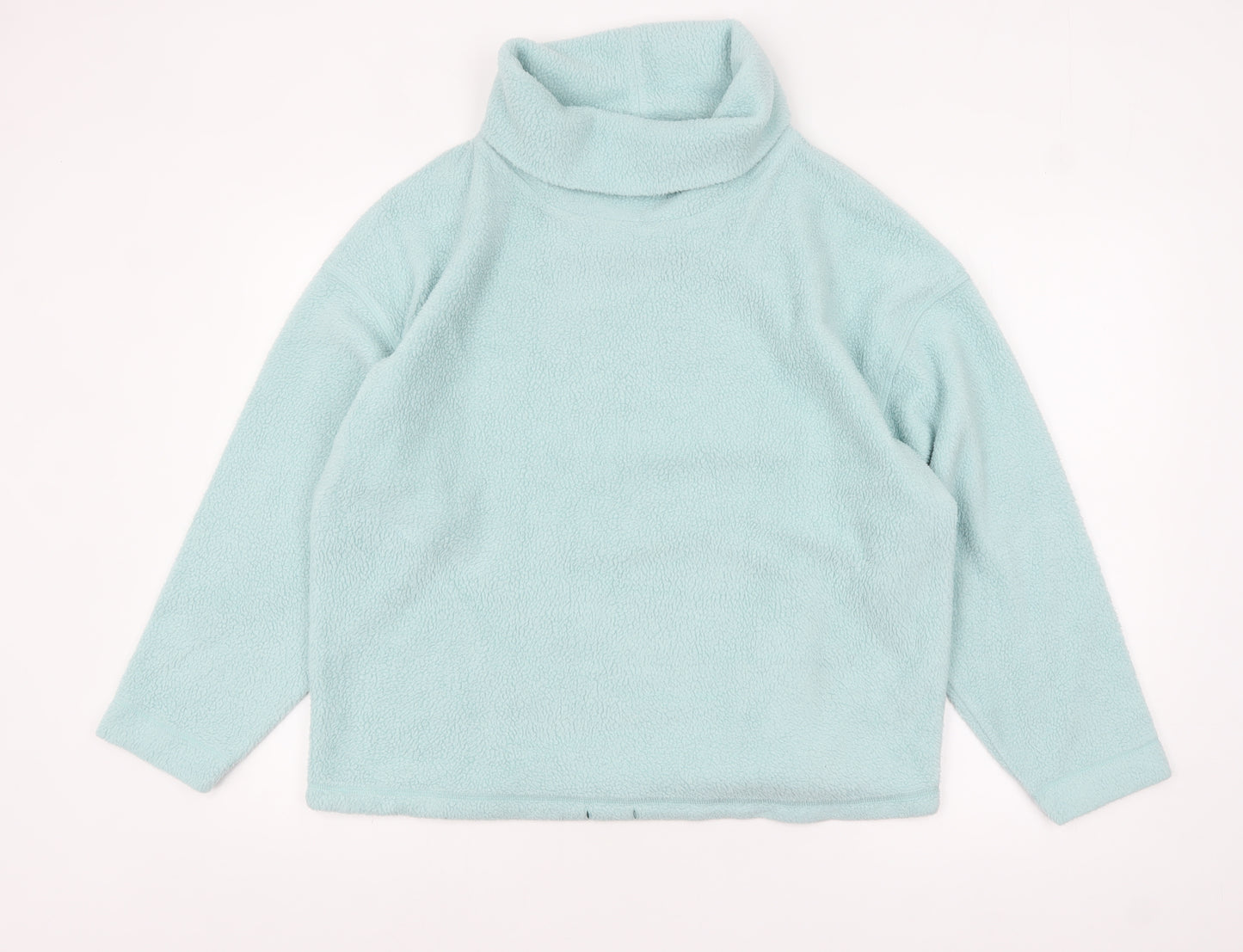 Marks and Spencer Women Blue Fleece Pullover Sweatshirt L