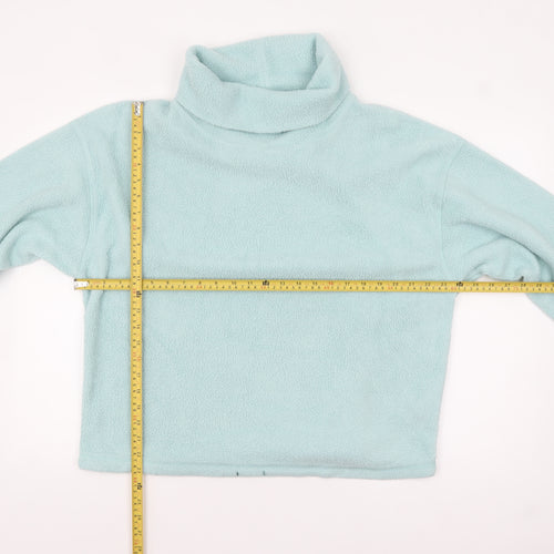 Marks and Spencer Women Blue Fleece Pullover Sweatshirt L