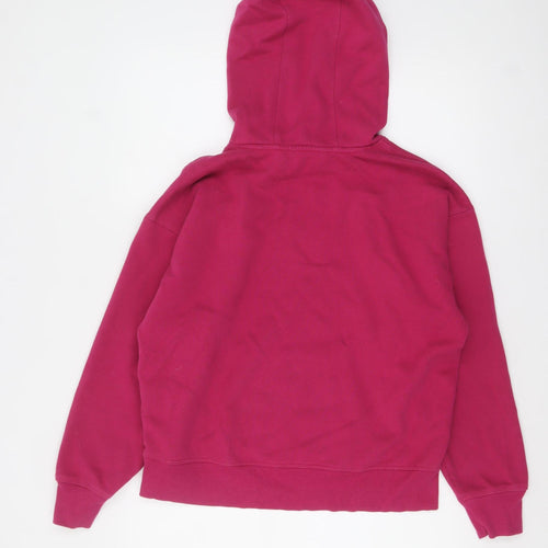 DKNY Sport Women's Pink Pullover Hoodie Medium Cotton Blend