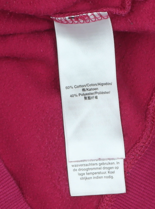 DKNY Sport Women's Pink Pullover Hoodie Medium Cotton Blend
