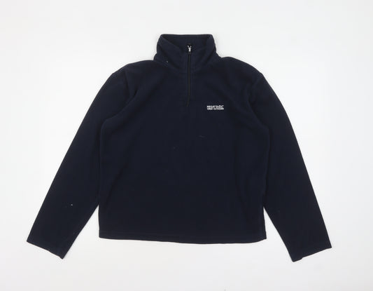 Regatta Men’s Blue Fleece 1/4 Zip Pullover Sweatshirt Small