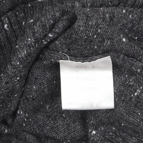 Kangol Men's Grey Small Crew Neck Pullover Jumper with Patches