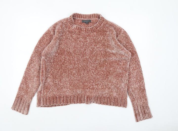 Primark Women’s Pink Chunky Knit Pullover Jumper Size 10/12