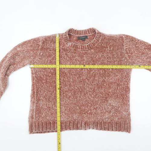 Primark Women’s Pink Chunky Knit Pullover Jumper Size 10/12