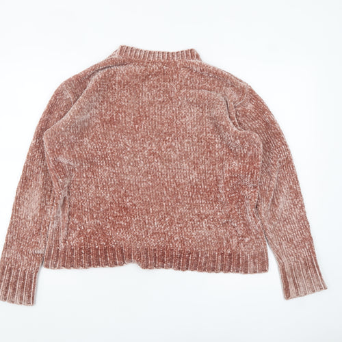Primark Women’s Pink Chunky Knit Pullover Jumper Size 10/12