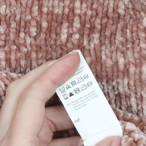 Primark Women’s Pink Chunky Knit Pullover Jumper Size 10/12