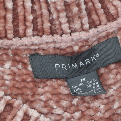 Primark Women’s Pink Chunky Knit Pullover Jumper Size 10/12