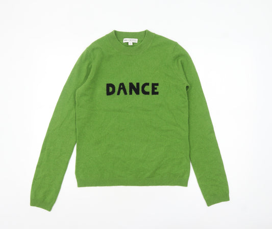 Marks and Spencer Women Green Cashmere Pullover Jumper S